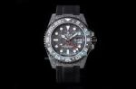 JH Factory Replica Rolex NTPT Carbon GMT-Master II Watch ​Black Textile Strap